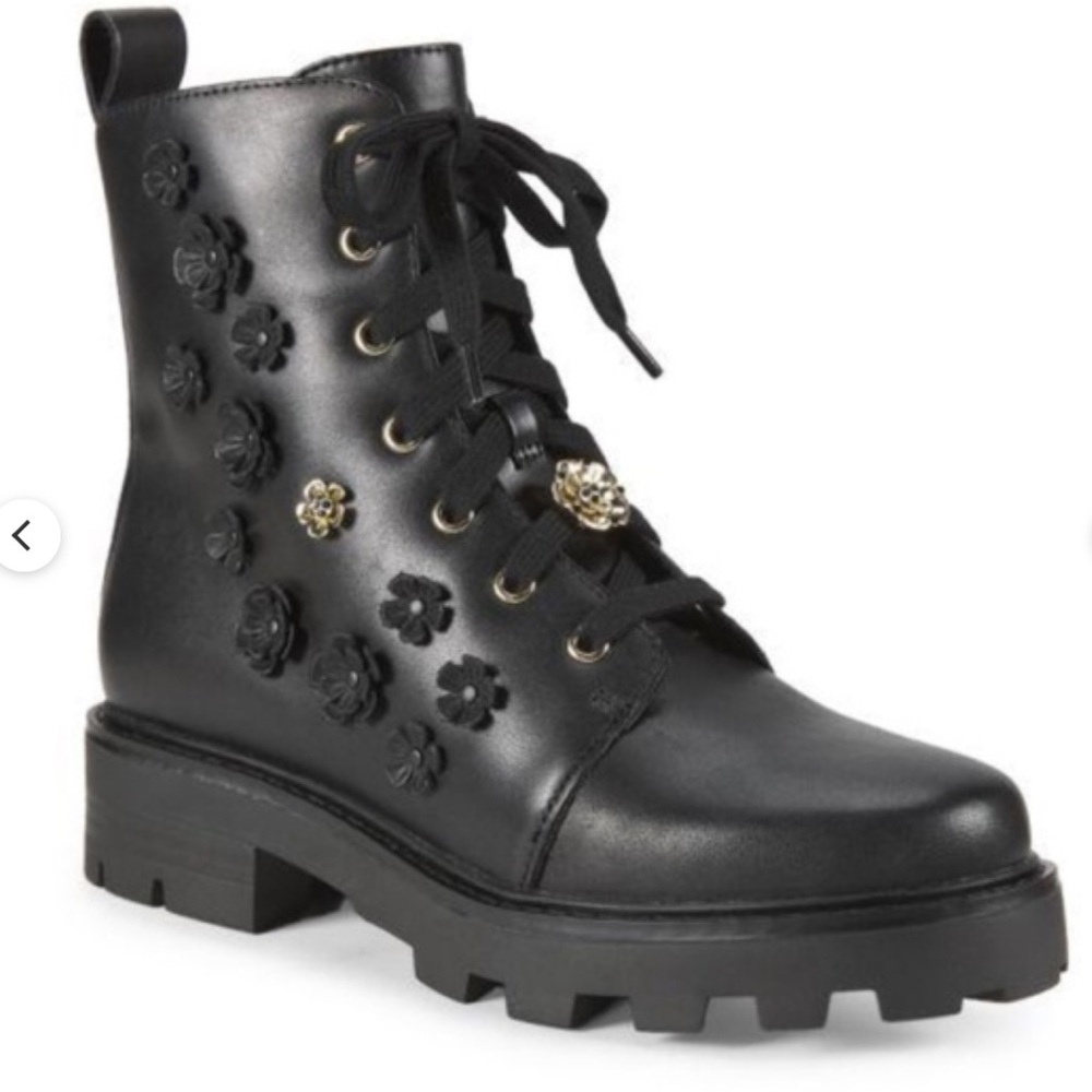 NEW Karl Lagerfeld Paris Combat Boots, size 8.5.